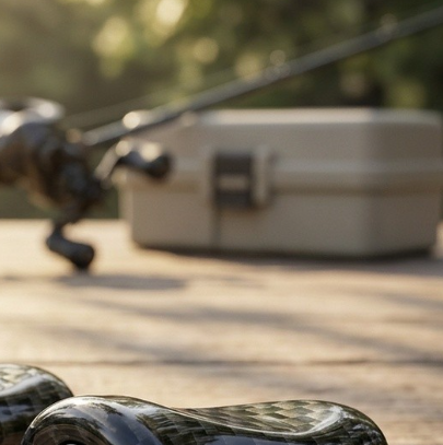 Fishing Rod Carbon Fiber - Carbon Fiber Texture ABS Fishing Reel