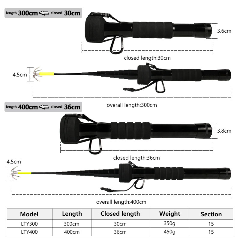 Squid Gaff Anchor Hook Carbon  - Fishing Rod Surf review and price