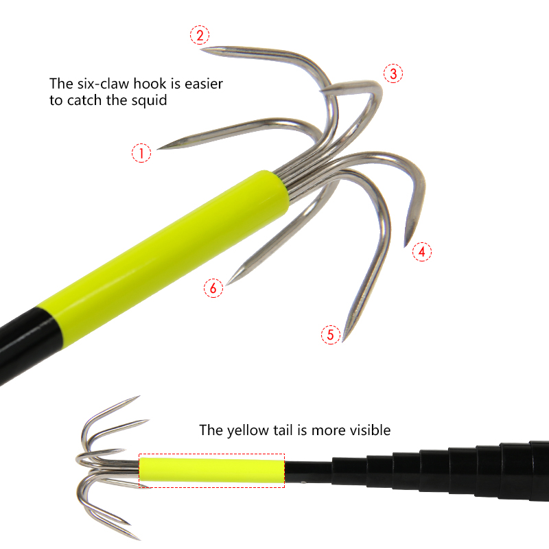 Squid Gaff Anchor Hook Carbon  - Fishing Rod Surf review and price