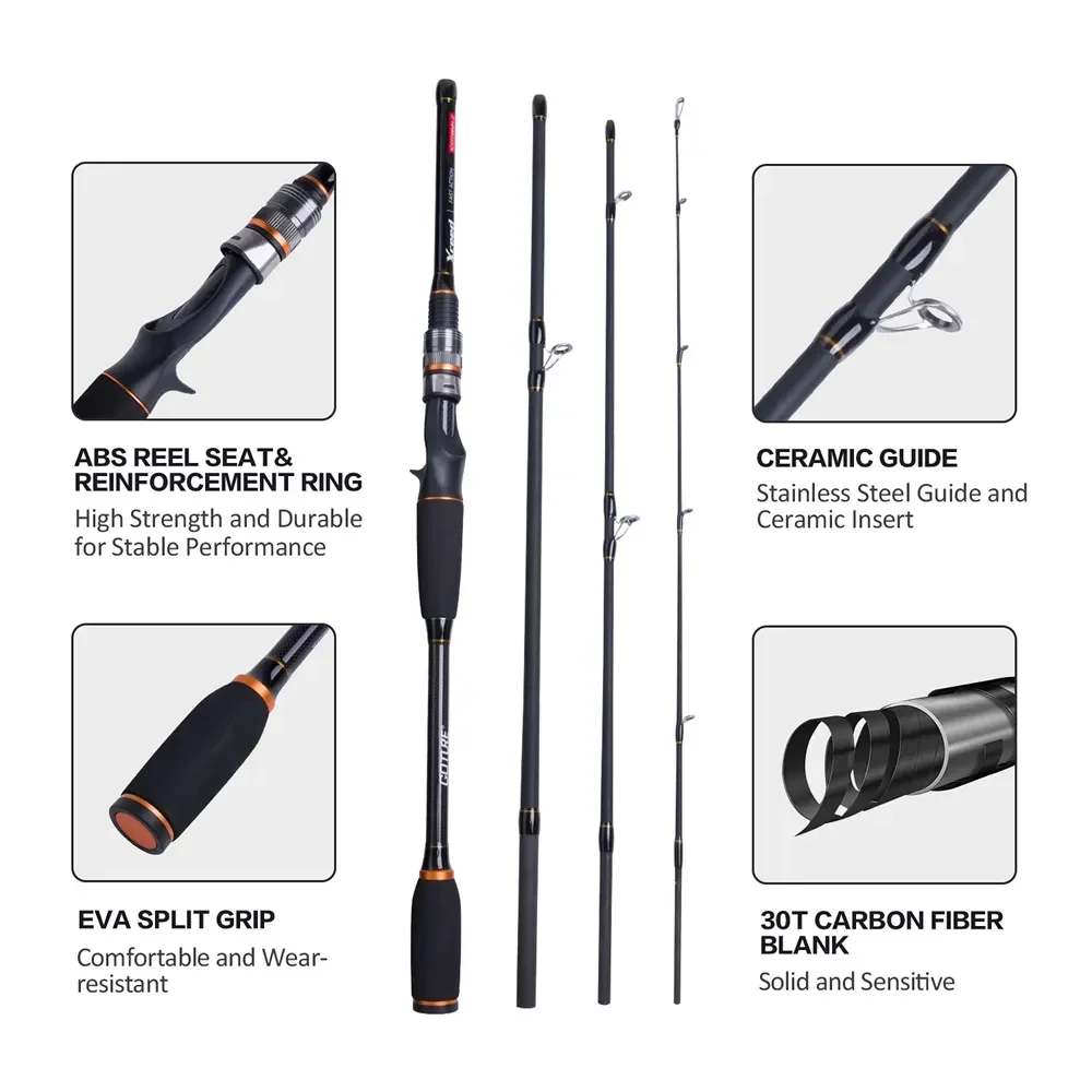 Goture Xceed 4 Setions Travel  - Fishing Rod Surf review and price